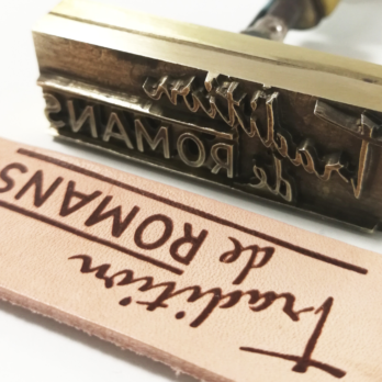 griffe laiton pour marquage du cuir